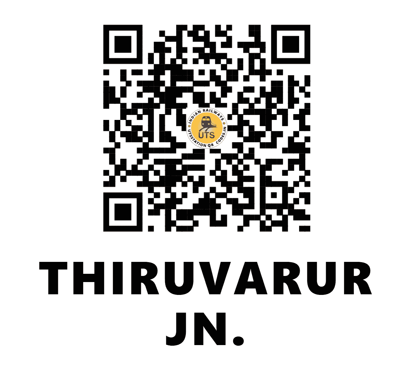 UTS QR Code for THIRUVARUR JN. - TVR (SR - TAMIL NADU)